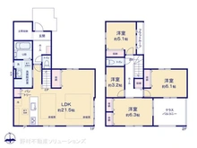 【千葉県/流山市松ケ丘】流山市松ケ丘6丁目 新築一戸建て 間取り図
