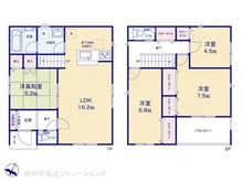 【千葉県/柏市根戸】柏市根戸 新築一戸建て 間取り図