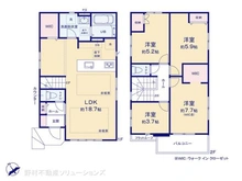 【千葉県/流山市鰭ケ崎】流山市鰭ケ崎 新築一戸建て 間取り図