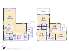 【千葉県/流山市鰭ケ崎】流山市鰭ケ崎 新築一戸建て 間取り図