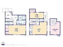 【千葉県/流山市平和台】流山市平和台4丁目 新築一戸建て 間取り図