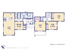【千葉県/柏市西原】柏市西原4丁目 新築一戸建て 間取り図