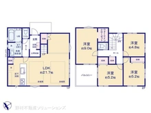 【千葉県/流山市鰭ケ崎】流山市鰭ケ崎 新築一戸建て 間取り図