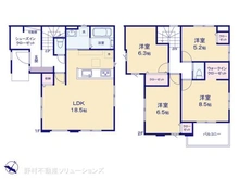 【千葉県/柏市みどり台】柏市みどり台2丁目 新築一戸建て 間取り図