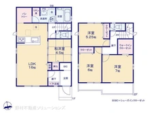 【千葉県/流山市平和台】流山市平和台3丁目 新築一戸建て 間取り図