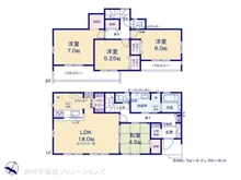 【千葉県/柏市加賀】柏市加賀2丁目 新築一戸建て 間取り図