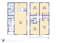 【千葉県/柏市豊住】柏市豊住1丁目 新築一戸建て 間取り図
