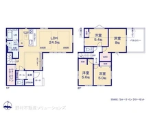 【千葉県/松戸市中金杉】松戸市中金杉4丁目 新築一戸建て 間取り図