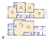 【千葉県/流山市富士見台】流山市富士見台1丁目 新築一戸建て 間取り図