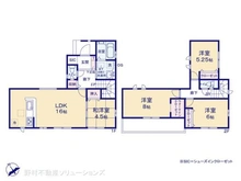 【千葉県/松戸市六実】松戸市六実2丁目 新築一戸建て 間取り図