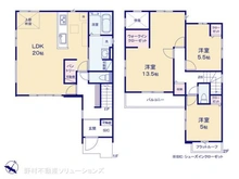 【千葉県/柏市みどり台】柏市みどり台2丁目 新築一戸建て 間取り図
