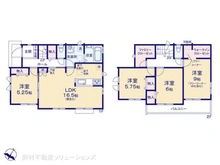【千葉県/松戸市栗ケ沢】松戸市栗ケ沢 新築一戸建て 間取り図