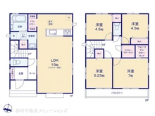 【千葉県/松戸市六高台】松戸市六高台3丁目 新築一戸建て 間取り図