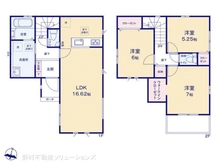 【千葉県/柏市東】柏市東1丁目 新築一戸建て 間取り図