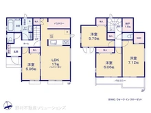 【千葉県/流山市江戸川台東】流山市江戸川台東1丁目 新築一戸建て 間取り図