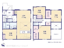 【千葉県/柏市大室】柏市大室 新築一戸建て 間取り図