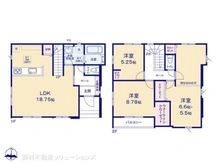 【千葉県/流山市こうのす台】流山市こうのす台 新築一戸建て 間取り図
