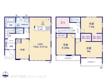 【千葉県/流山市こうのす台】流山市こうのす台 新築一戸建て 間取り図