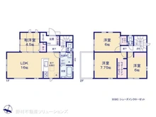 【千葉県/松戸市新作】松戸市新作 新築一戸建て 間取り図