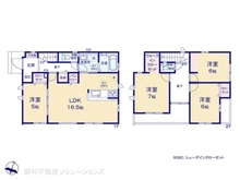 【千葉県/松戸市新作】松戸市新作 新築一戸建て 間取り図