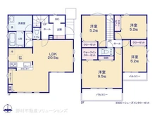 【千葉県/柏市西柏台】柏市西柏台1丁目 新築一戸建て 間取り図