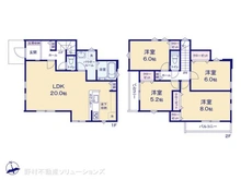 【千葉県/松戸市千駄堀】松戸市千駄堀 新築一戸建て 間取り図