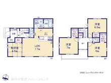 【千葉県/柏市増尾】柏市増尾8丁目 新築一戸建て 間取り図