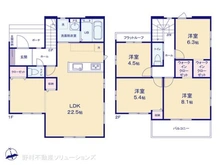 【千葉県/柏市大室】柏市大室 新築一戸建て 間取り図