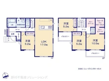 【千葉県/柏市大室】柏市大室 新築一戸建て 間取り図