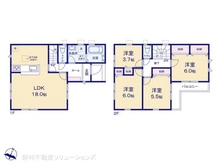 【千葉県/松戸市五香】松戸市五香2丁目 新築一戸建て 間取り図