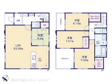 【千葉県/柏市豊住】柏市豊住1丁目 新築一戸建て 間取り図