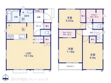 【千葉県/松戸市松飛台】松戸市松飛台 新築一戸建て 間取り図