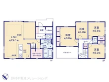 【千葉県/流山市宮園】流山市宮園3丁目 新築一戸建て 間取り図