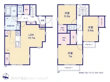 【千葉県/松戸市河原塚】松戸市河原塚 新築一戸建て 間取り図