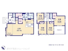 【千葉県/流山市駒木台】流山市駒木台 新築一戸建て 間取り図