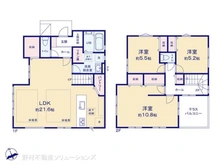 【千葉県/松戸市二ツ木】松戸市二ツ木 新築一戸建て 間取り図