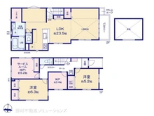 【千葉県/松戸市古ケ崎】松戸市古ケ崎2丁目 新築一戸建て 間取り図