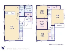 【千葉県/松戸市横須賀】松戸市横須賀1丁目 新築一戸建て 間取り図