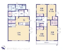 【千葉県/松戸市常盤平】松戸市常盤平5丁目 新築一戸建て 間取り図