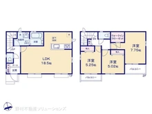 【千葉県/松戸市南花島】松戸市南花島3丁目 新築一戸建て 間取り図