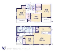 【千葉県/松戸市仲井町】松戸市仲井町3丁目 新築一戸建て 間取り図