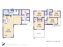 【千葉県/松戸市胡録台】松戸市胡録台 新築一戸建て 間取り図