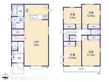 【千葉県/松戸市小金原】松戸市小金原7丁目 新築一戸建て 間取り図