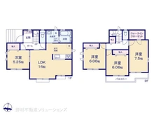 【千葉県/松戸市小金原】松戸市小金原7丁目 新築一戸建て 間取り図