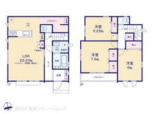 【千葉県/松戸市新松戸南】松戸市新松戸南2丁目 新築一戸建て 間取り図