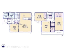 【千葉県/松戸市新松戸南】松戸市新松戸南2丁目 新築一戸建て 間取り図