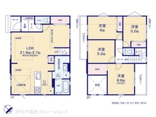 【千葉県/松戸市仲井町】松戸市仲井町1丁目 新築一戸建て 間取り図