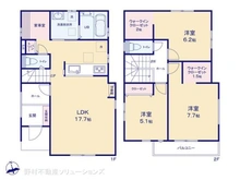 【千葉県/松戸市新松戸南】松戸市新松戸南2丁目 新築一戸建て 間取り図