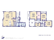 【千葉県/松戸市新松戸北】松戸市新松戸北2丁目 新築一戸建て 間取り図