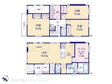 【千葉県/柏市西原】柏市西原1丁目 新築一戸建て 間取り図